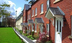 terraced new-build houses